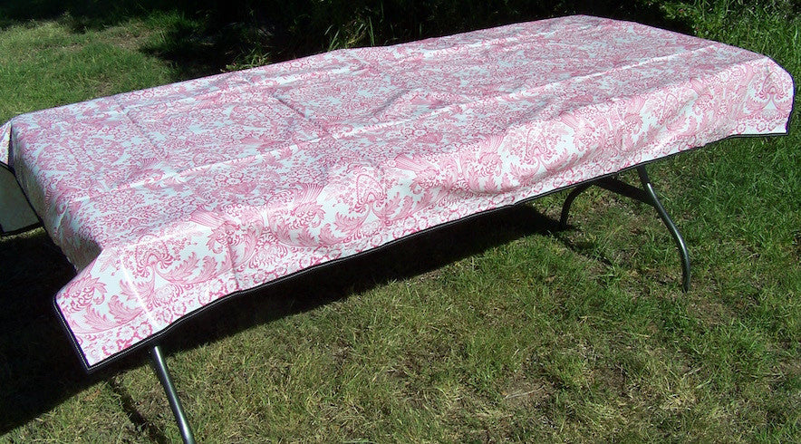 Red & White patterned tablecloth